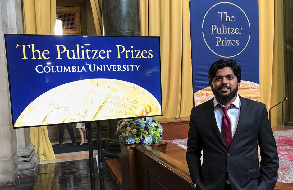 Wartawan Reuters, Danish Siddiqui tewas ketika meliput bentrokan antara pasukan keamanan Afghanistan dan pejuang Taliban di dekat perbatasan dengan Pakistan. (indoposonline.net / achmad sukarno /reuters)