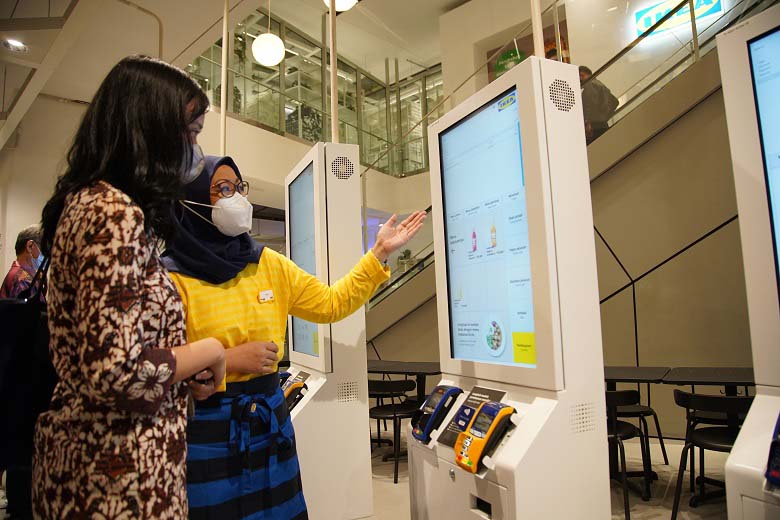 Self Order Kiosk. foto : indoposnews.co.id/ ist