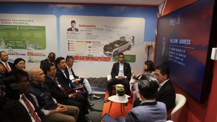 Suasana B20 Indonesia Business & Investment Forum di Davos Swiss, Selasa (23/5/2022) (ANTARA)