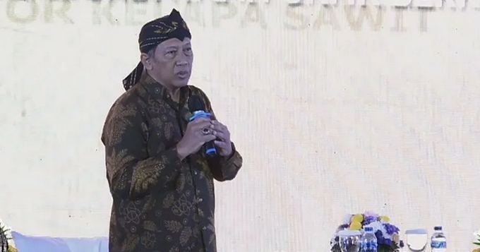 Peneliti Badan Riset dan Inovasi Nasional (BRIN) Indra Budi Susetyo dalam Talkshow Sinergi Pemberdayaan UKMK Kemenkeu Satu Sektor Kelapa Sawit di Jakarta, Kamis (9/6/2022).