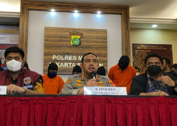 Polres Metro Jakarta Selatan saat jumpa pers kasus Holywings di Jakarta, Jumat. (25/6/2022)