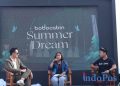 (Ki-ka) Bobobox Believer, Daniel Mananta, Direktur Akses Pembiayaan Kemenparekraf, Hanifah Makarim, serta CEO dan Co-founder Bobobox, Indra Gunawan dalam acara talkshow bertema “The Future of Tourism is in Our Hands: A Journey Towards Sustainable Tourism” sebagai bagian dari acara peresmian Bobocabin di Kintamani, Bali, Jumat (24/6/2022). Dalam sesi tersebut, para narasumber mengungkapkan pandangannya terhadap pariwisata Indonesia, pentingnya sinergi dan kolaborasi antar pihak, serta kontribusi aktif Kemenparekraf, Bobocabin, dan Bobobox Believer.