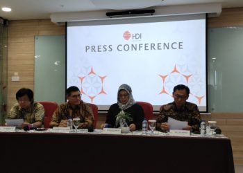 Jumpa pers PT.HDI menyingkapi kasus hukum yang menimpa JE di kantor PT. HDI di Kawasan Menteng, Jakarta Pusat, Jumat (8/7)I