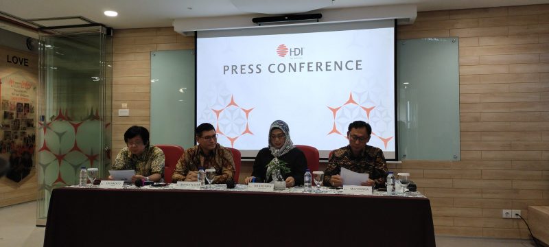 Jumpa pers PT.HDI menyingkapi kasus hukum yang menimpa JE di kantor PT. HDI di Kawasan Menteng, Jakarta Pusat, Jumat (8/7)I