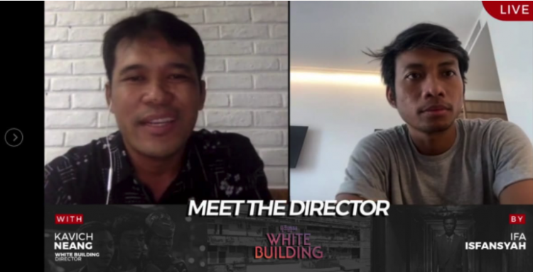 Virtual workshop bersama sutradara film Thailand White Building .