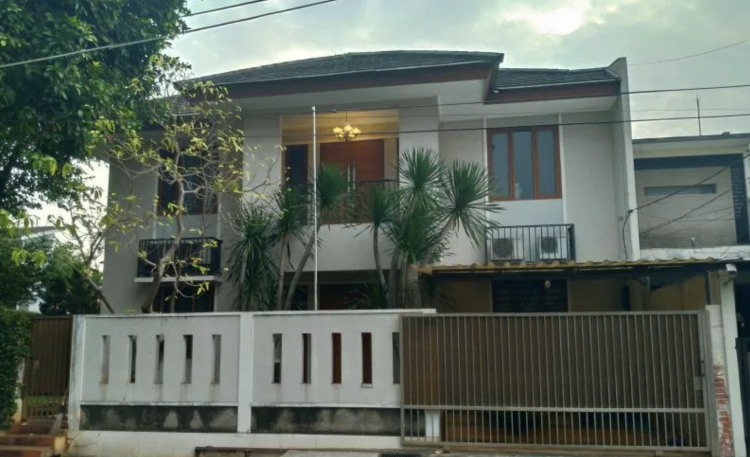 Penampakan rumah salah satu pejabat Mabes Polri yang terlihat nampak sepi di Duren Sawit, Jakarta Selatan, Senin (11/07/2022) ANTARA/Luthfia Miranda Putri
