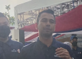 Pemilik klub bola basket RANS PIK Basketball Raffi Ahmad memberikan keterangan selepas peluncuran maskot Piala Dunia FIBA 2023 di Jakarta, Sabtu (30/7/2022).