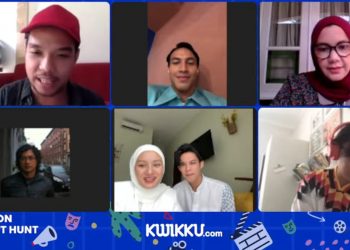 Tangkapan layar virtual press conference Falcon Script Hunt 2022.