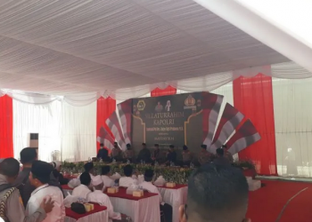 Kapolri Jenderal Pol. Listyo Sigit Prabowo saat di Pondok Pesantren Al Falah, Desa Ploso, Kecamatan Mojo, Kabupaten Kediri, Jawa Timur, Sabtu (6/8/2022).