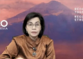 Menteri Keuangan Sri Mulyani Indrawati dalam Konferensi Pers APBN KiTA di Jakarta, Kamis (11/8/2022).