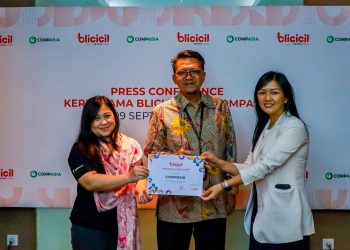 Penandatangananan kerjasama CompAsia dengan aplikasi Blicici.