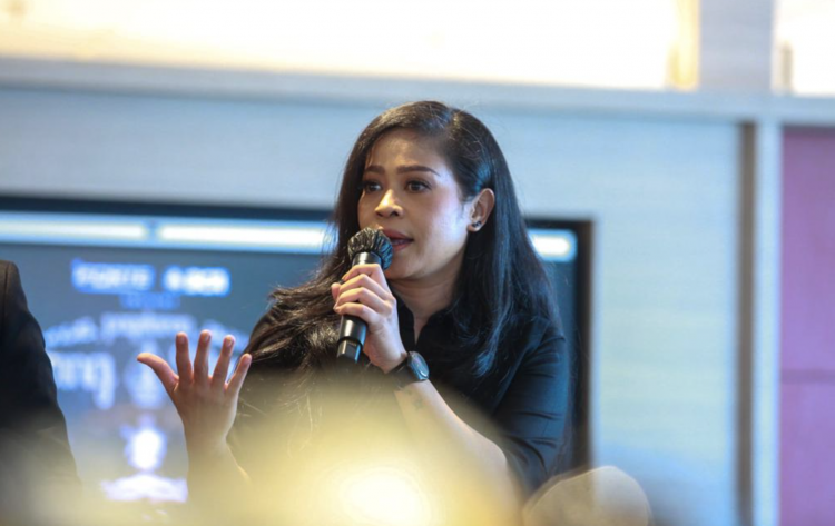 Kikan Namara music director Pagelaran Sabang Merauke saat jumpa pers di Auditorium iForte, Menara BCA, Jakarta, Jumat (28/10).