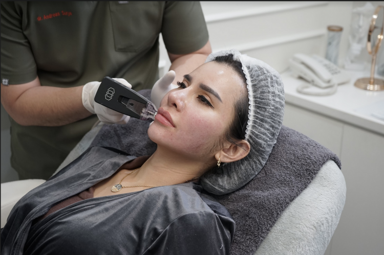 Maria Vania Treatment Infus Level Up dan M2M di Klinik Dermapro Jakarta