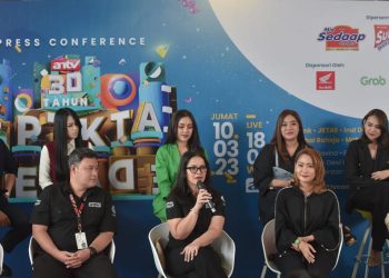 ANTV menghadirkan Kerajaan Cakrawala yang dipimpin pasangan romantis Adam Suseno dan Inul Daratista saat merayakan ulang-tahunnya ke-30. Panggung spektakuler ulang-tahun tiga dekade ANTV akan disiarkan langsung, Jumat (10/3/2022) mulai pukul 18.00 WIB. (Dokumentasi ANTV)