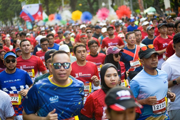 Tuai Sukses Besar! 12.600 Pelari Ramaikan BTN Jakarta Run 2023