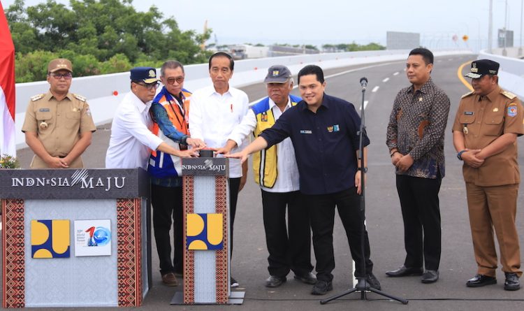 Konektivitas Intim, Jokowi Resmikan Jalan Akses Tol MNP