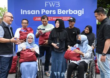 Peduli, BTN dan Insan Pers Salurkan 600 Sembako Area Jabodetabek