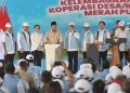 Presiden RI Prabowo Subianto meresmikan peluncuran 80 ribu Koperasi Desa dan Kelurahan Merah Putih (Kopdes Merah Putih) di Kabupaten Klaten, Jawa Tengah, Senin (21/7/2025)