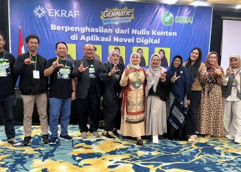 Ratusan peserta datang menghadiri Workshop Konten Digital Ekraf yang dirangkaikan dengan Kopdar KBM Medan