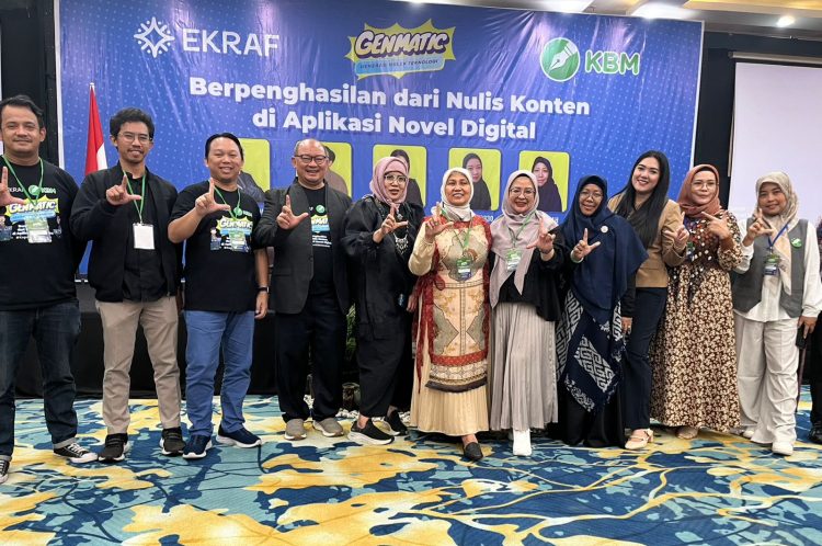 Ratusan peserta datang menghadiri Workshop Konten Digital Ekraf yang dirangkaikan dengan Kopdar KBM Medan
