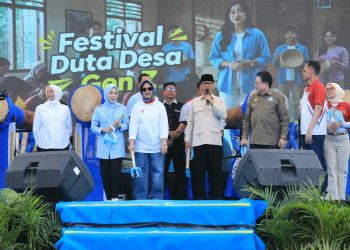Generasi muda memeriahkan Festival Duta Desa Gen Z yang digelar di Serang, Banten, pada Sabtu (29/8/2026)