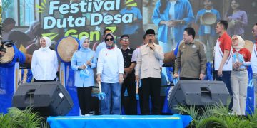 Generasi muda memeriahkan Festival Duta Desa Gen Z yang digelar di Serang, Banten, pada Sabtu (29/8/2026)
