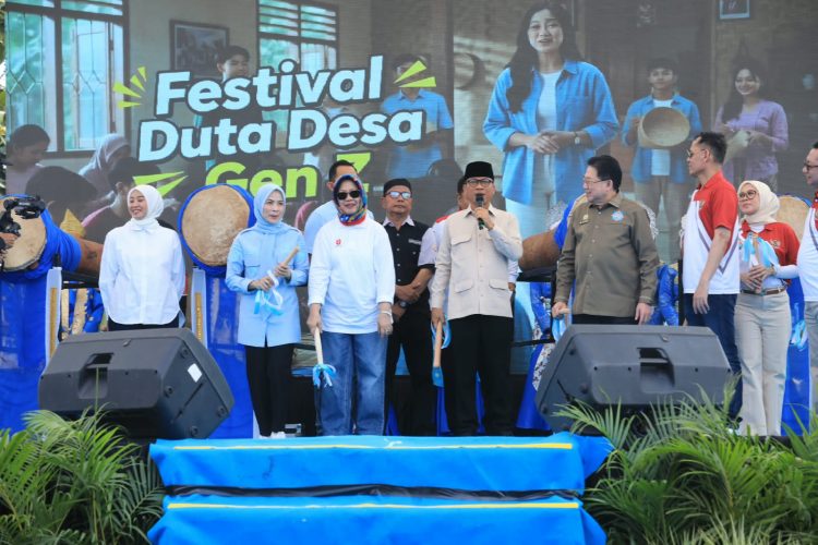 Generasi muda memeriahkan Festival Duta Desa Gen Z yang digelar di Serang, Banten, pada Sabtu (29/8/2026)